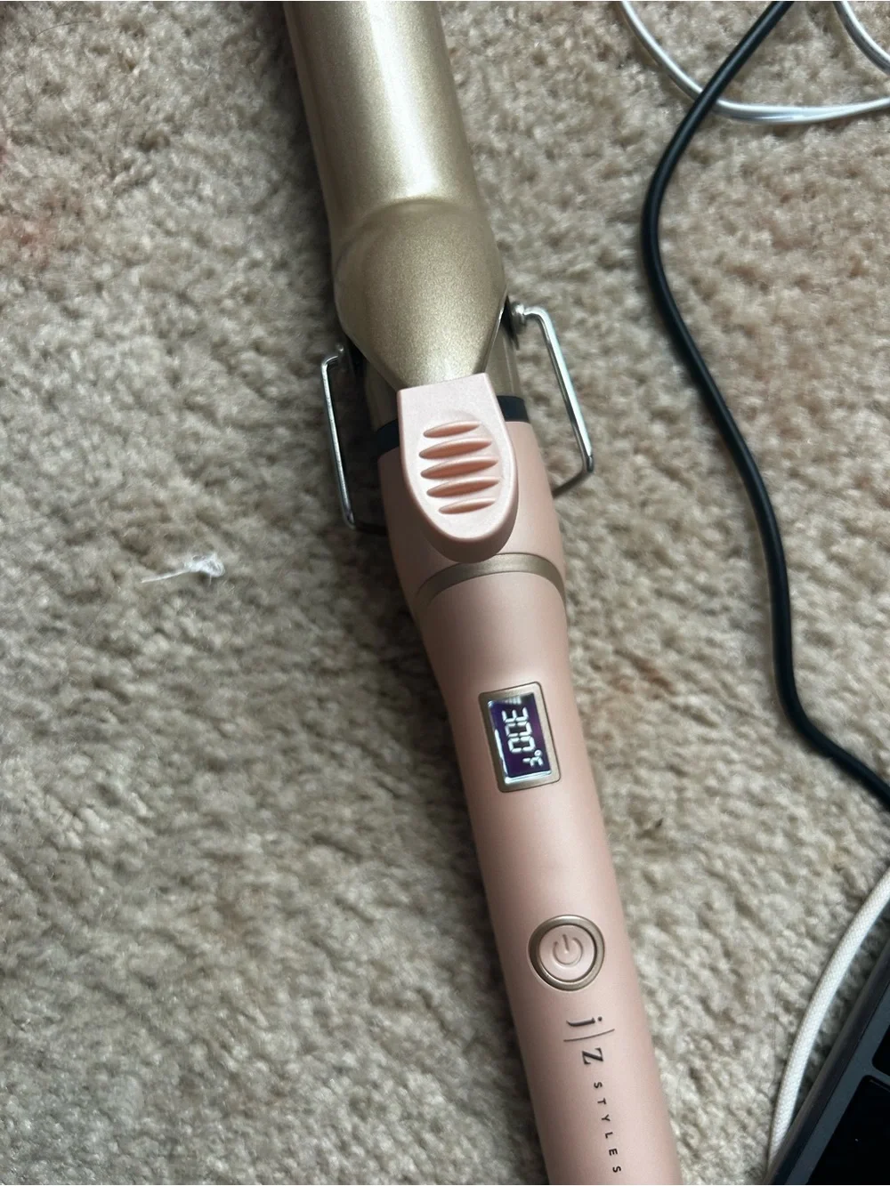 JZ Styles The J Wave 1 1/4” Curling Iron Rose Gold Long Barrel